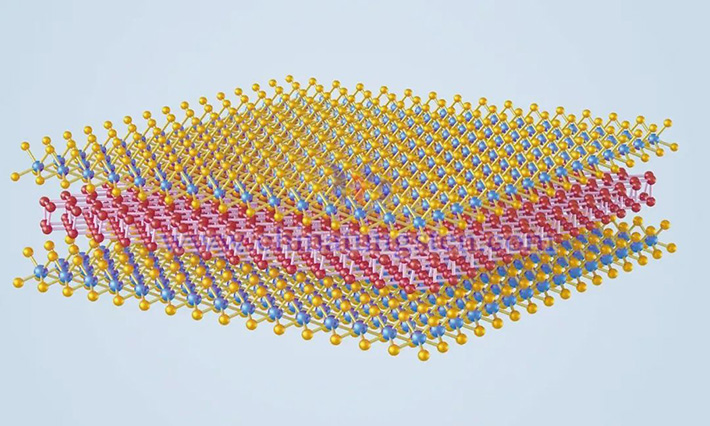 Single-layer metal bismuth encapsulated by single-layer molybdenum disulfide (Image source: Institute of Physics, Chinese Academy of Sciences)