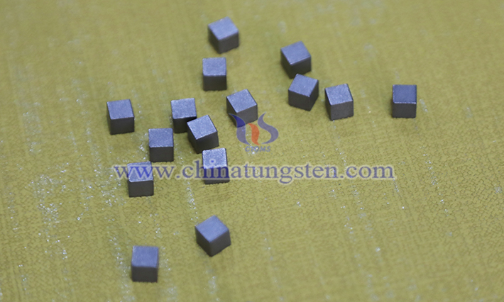 Picture of tungsten alloy cubes