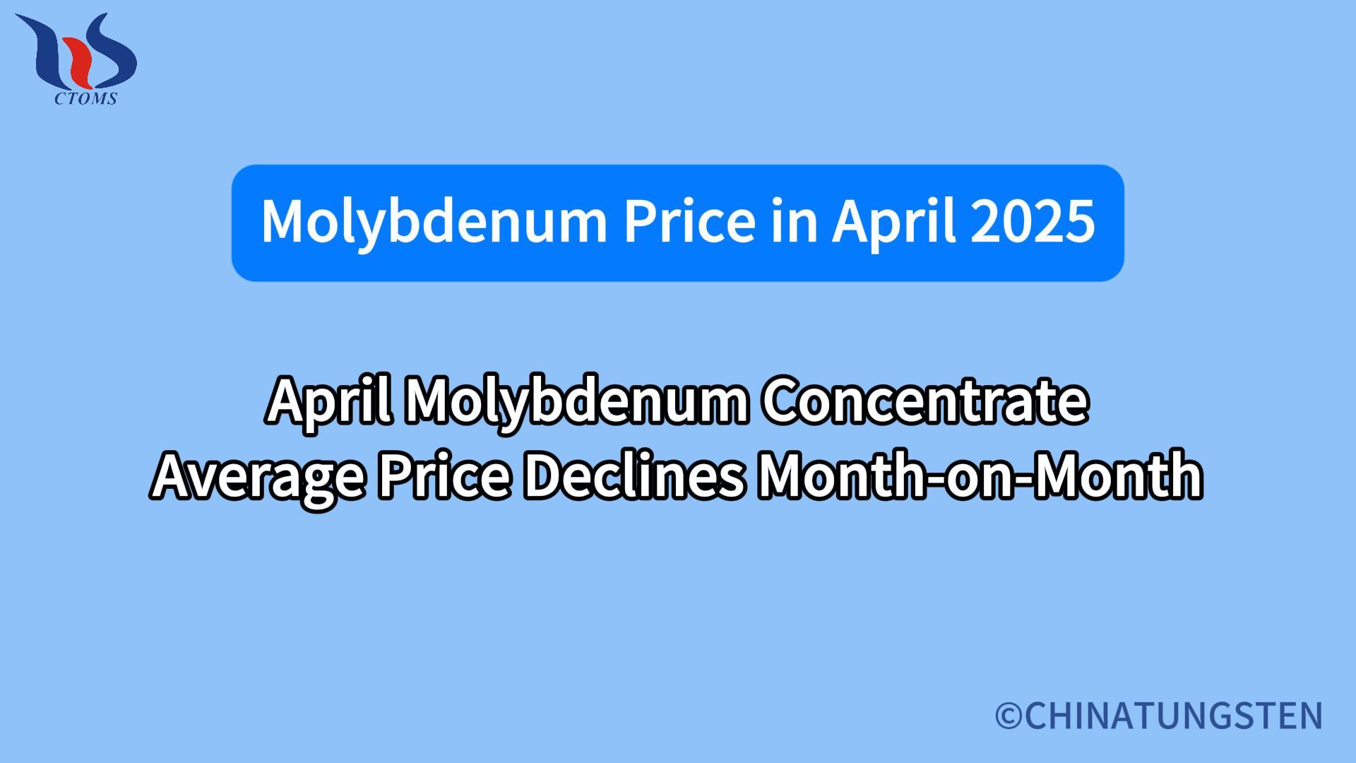 What is the molybdenum price trend in april 2025 What is the molybdenum price trend in april 2025