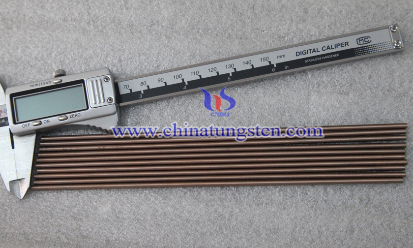  Ø5x200mm tungsten copper rod picture 