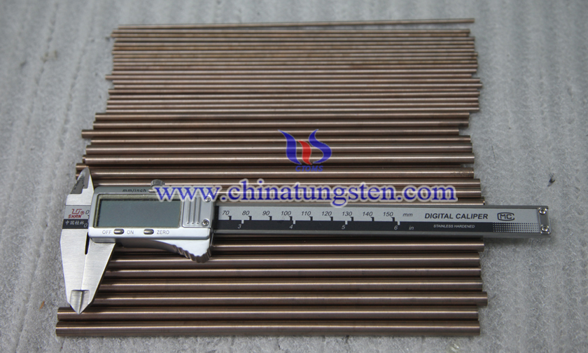 Ø6x200mm tungsten copper rod picture